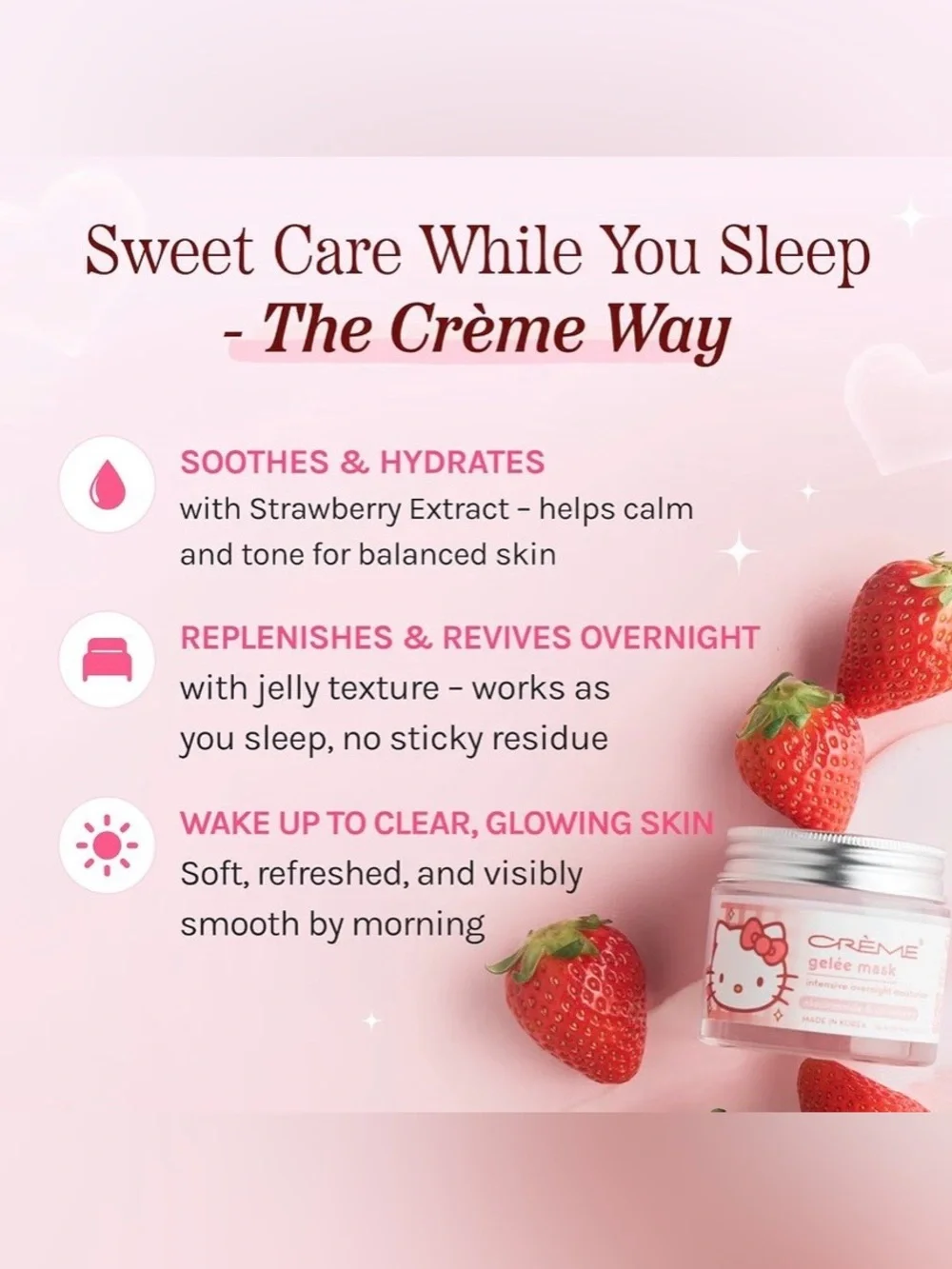 The Crème Shop x Hello Kitty Intensive Overnight Moisture Gelée Mask